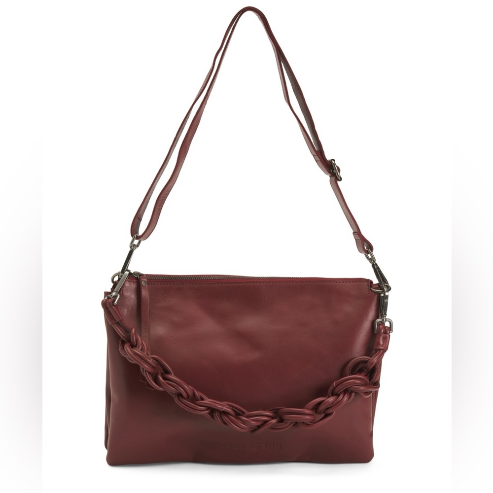 HARBOR 2ND
Triple Compartment Leather Satchel